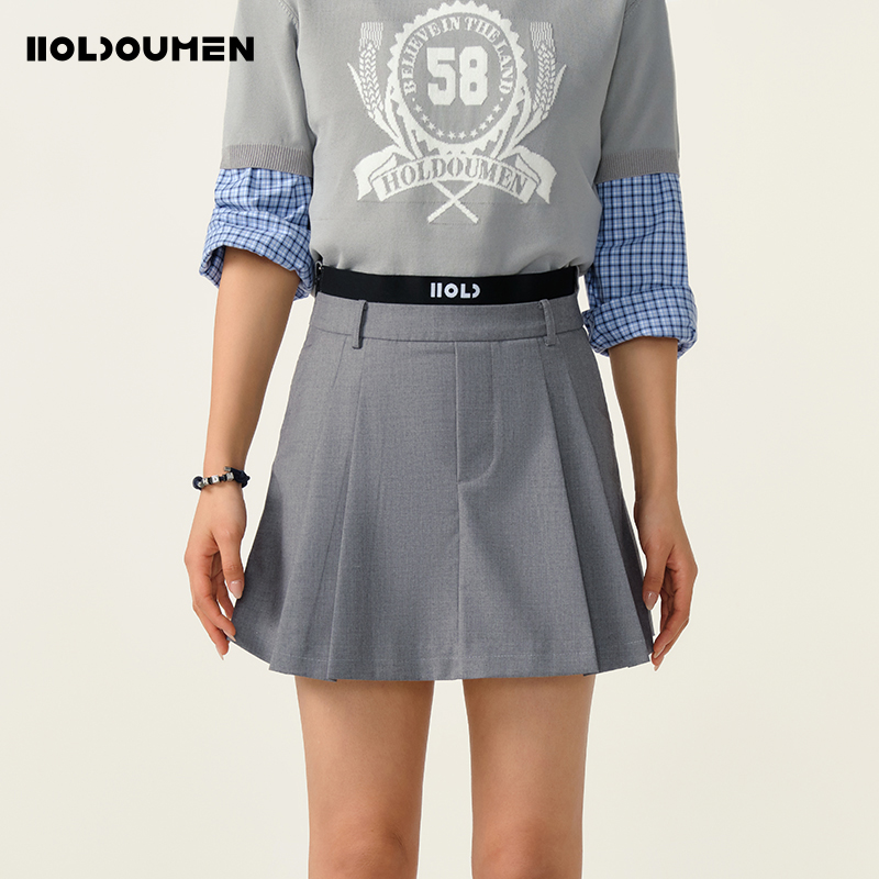 Holdoumen25夏季日常系列双腰头解构短裙