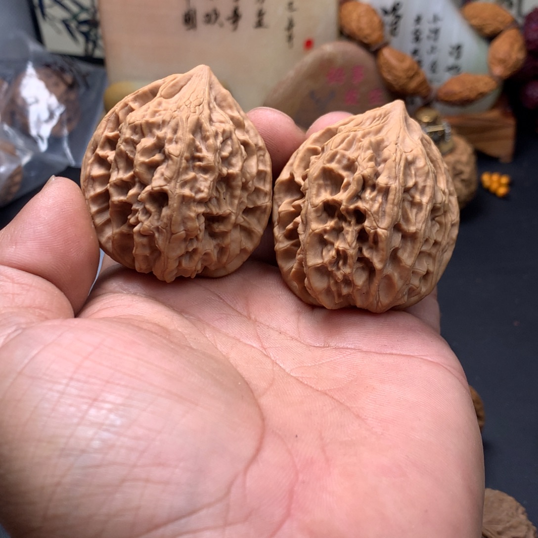 睡***觉文玩核桃把件鸡心