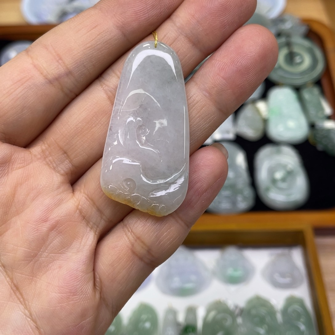 颈饰未镶嵌翡翠悟道