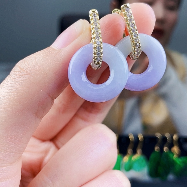 翡翠耳饰未镶嵌饰品