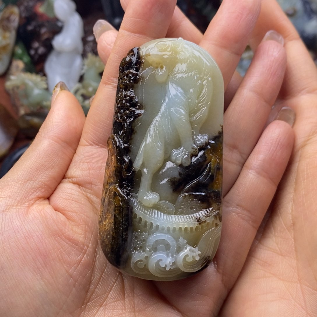 和田玉挂件未镶嵌