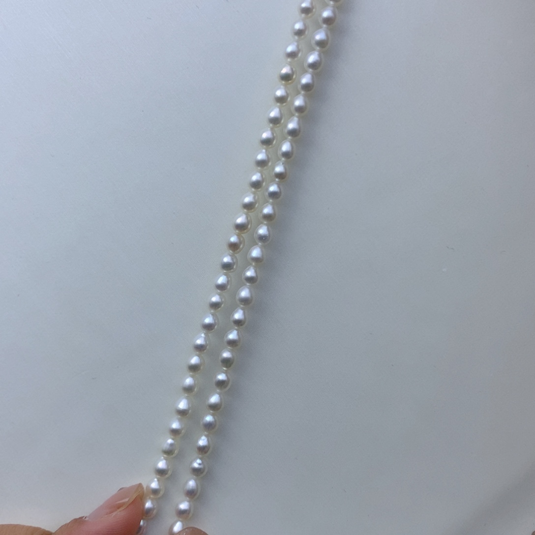 颈饰银S925镶嵌淡水珍珠