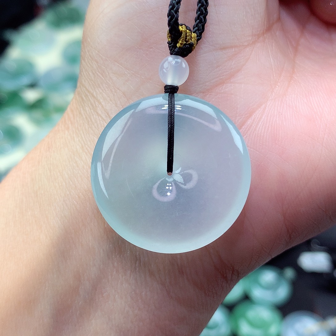 翡翠颈饰未镶嵌尺寸26.9/5.6