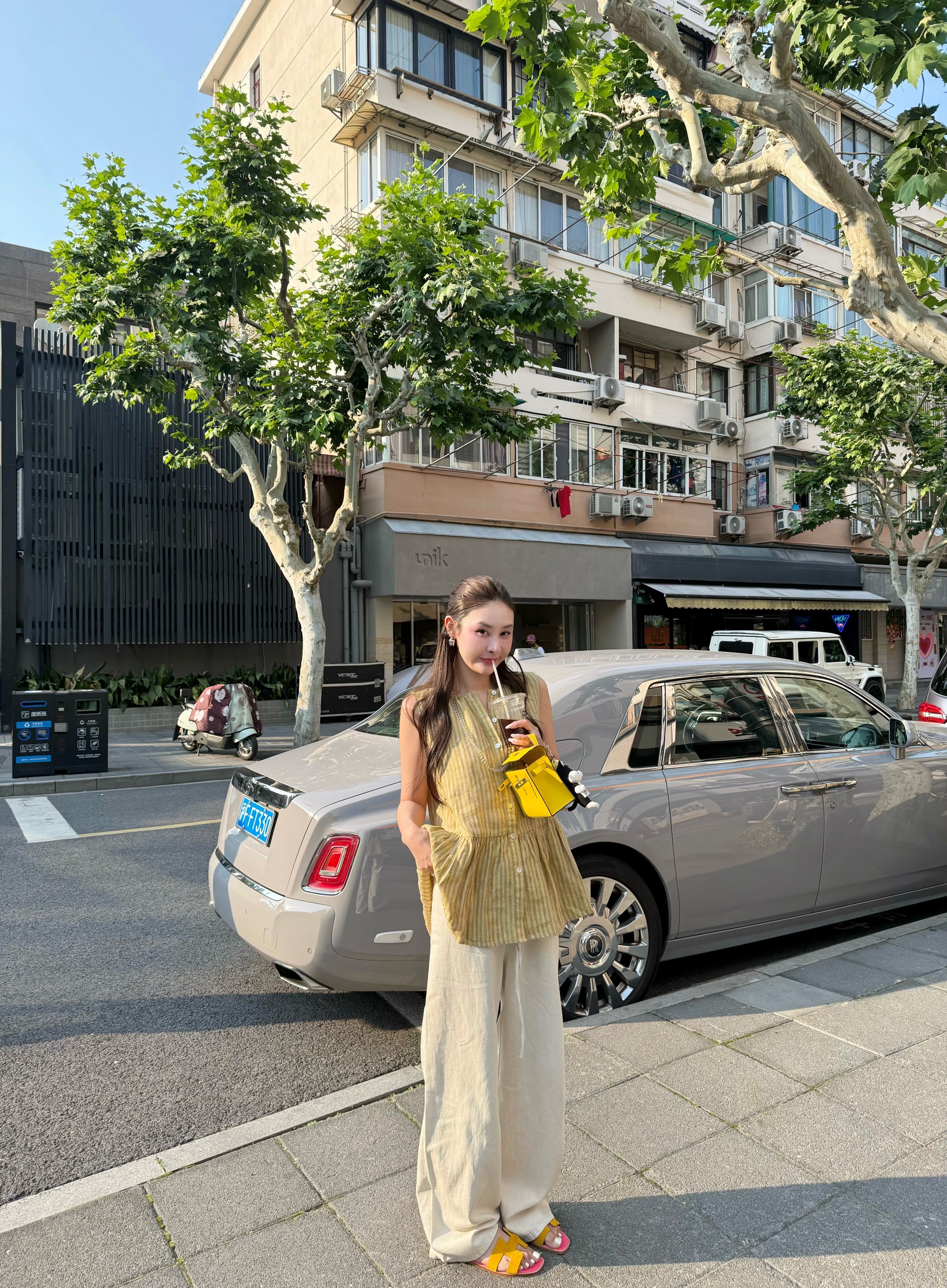 TTS【天然慵懒】夏季直筒阔腿抽绳牛仔裤天然麻