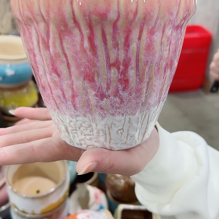 有孔.凑满10元发货多肉陶瓷花盆！