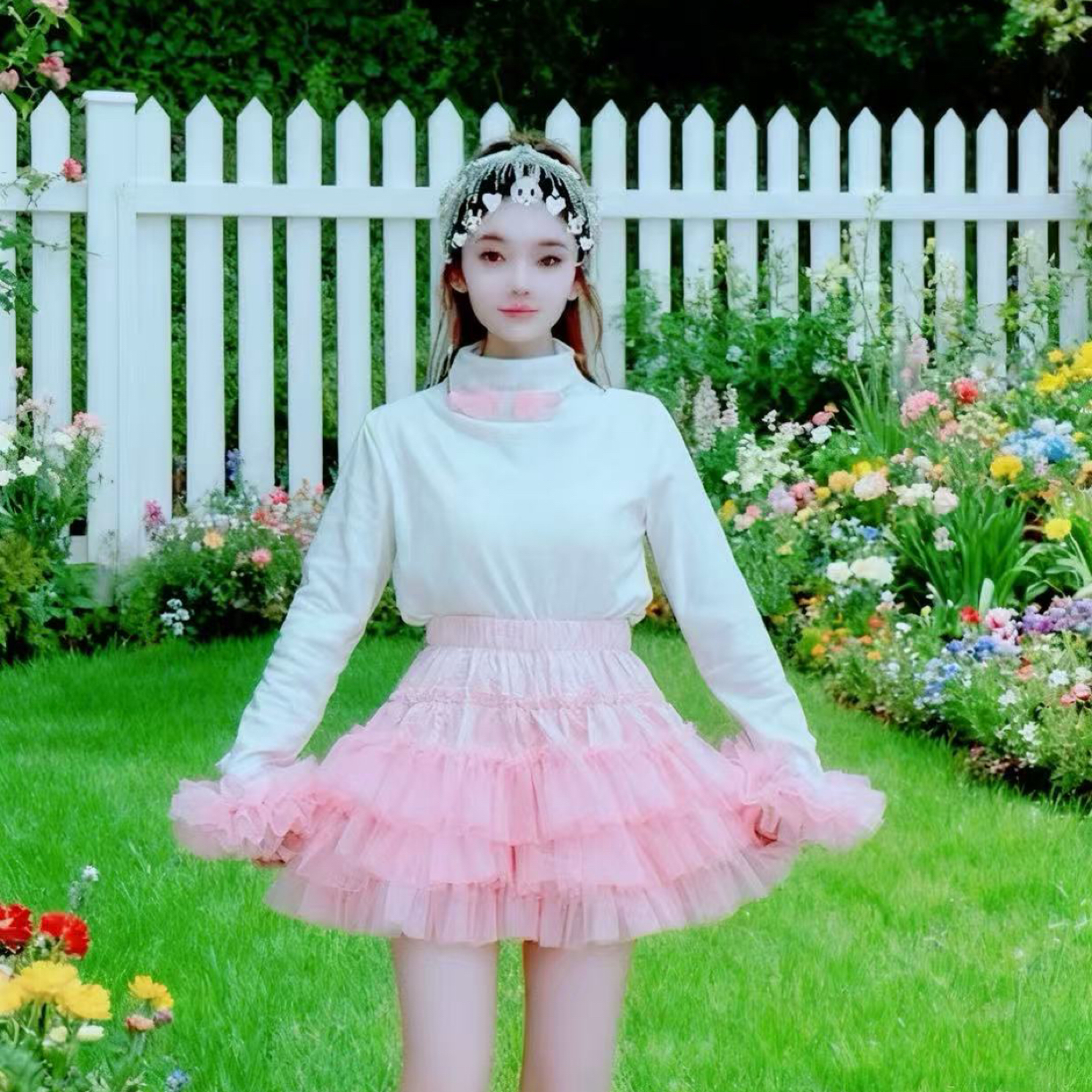 【面条仙仙】天使翅膀白色内搭打底衫