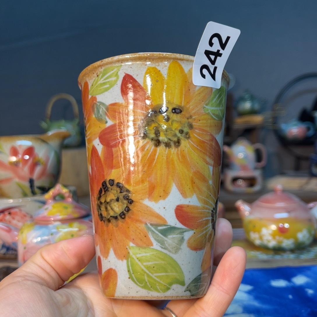 杯素浅陶瓷手工手绘