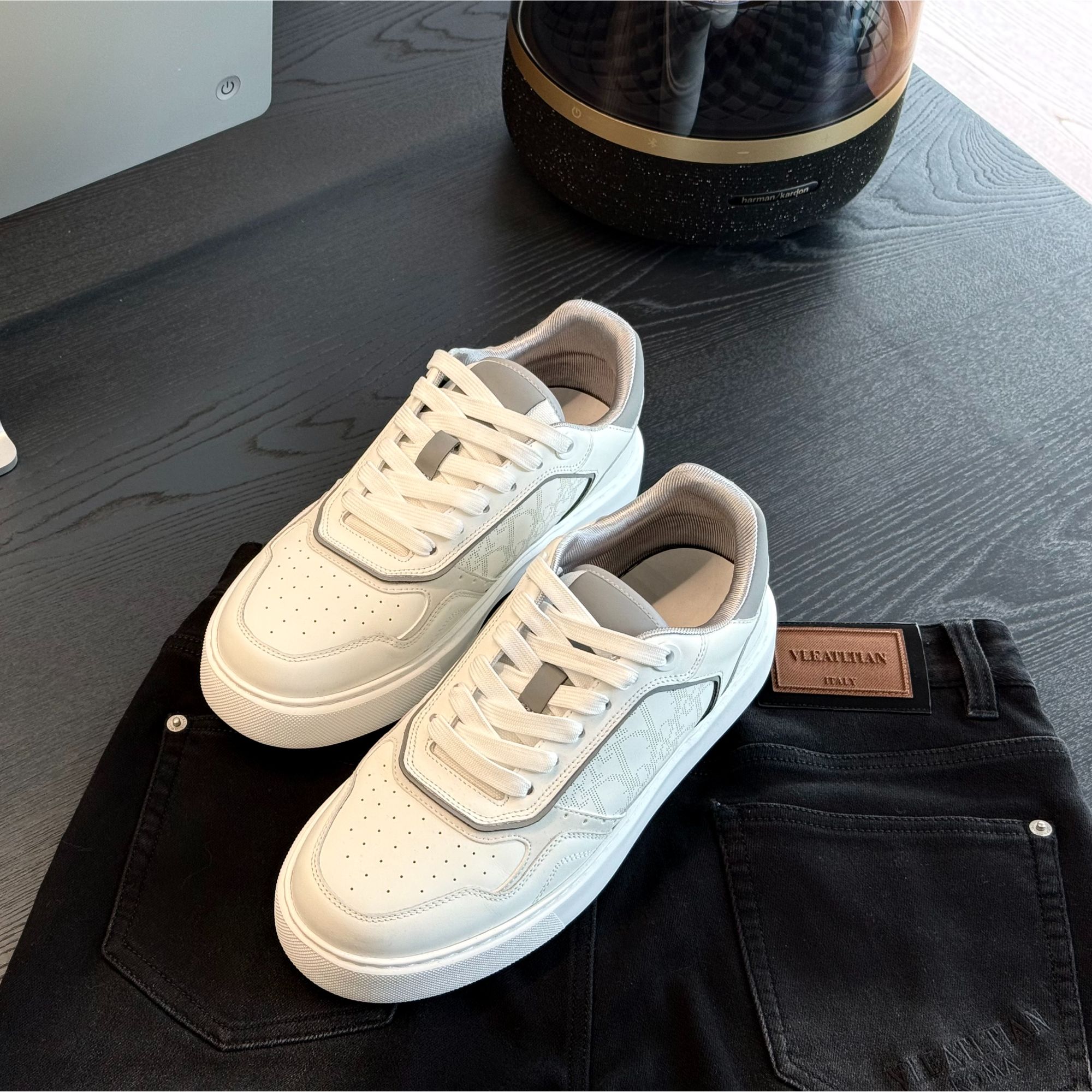 陆老板-【Dorc】万序之白白灰拼接舒适经典男士板鞋-SS25-1126