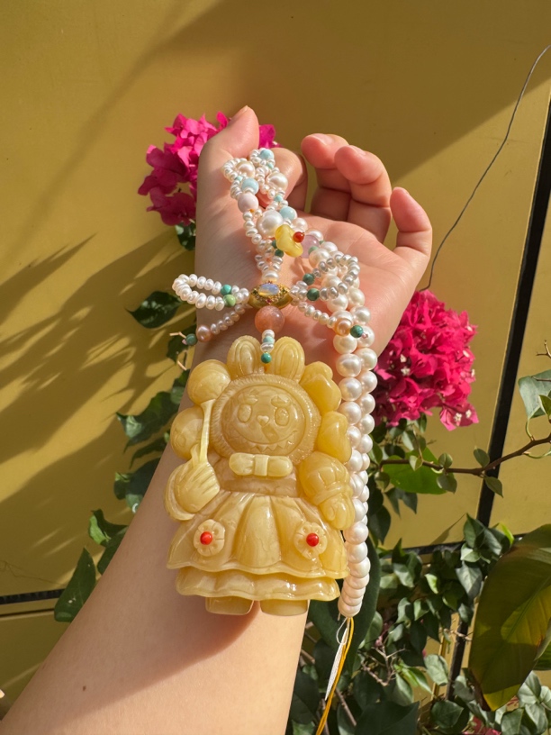 拉布布高货 天然蜜蜡浓蜡质地 （赠链子裸重：47克）