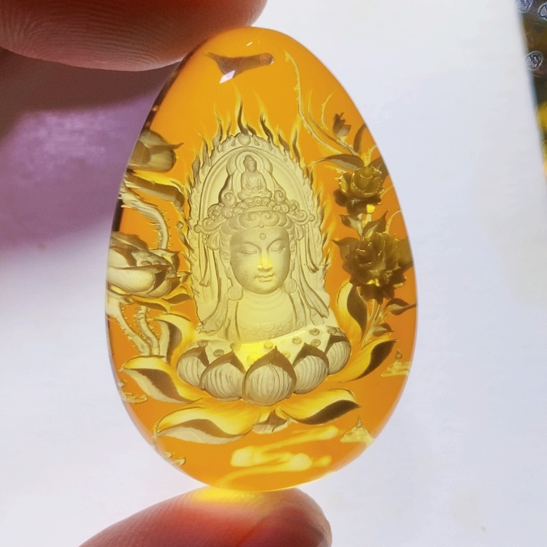 【闪购商品】金珀吊坠(不含链)未镶嵌