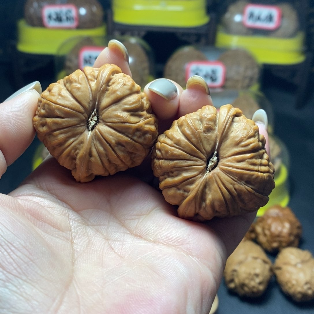 文玩核桃把件2号南瓜墩43尺全品