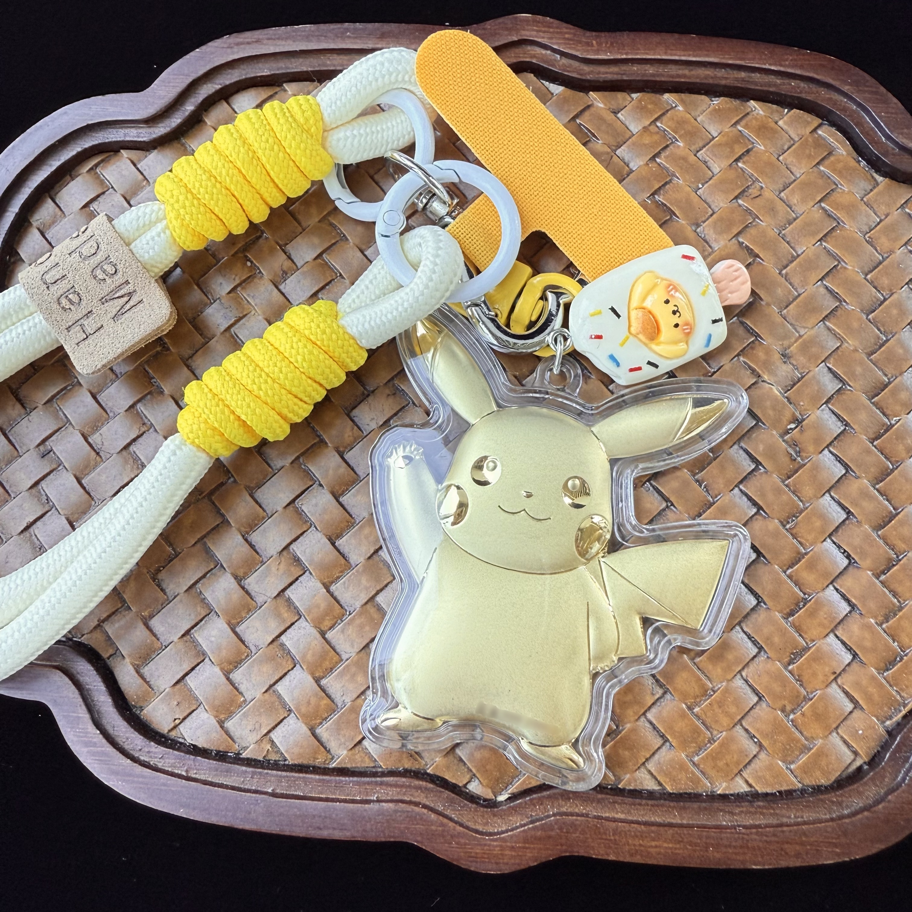 含金工艺品【皮卡丘】手机包包挂绳钥匙扣挂件生日情人节礼品礼物