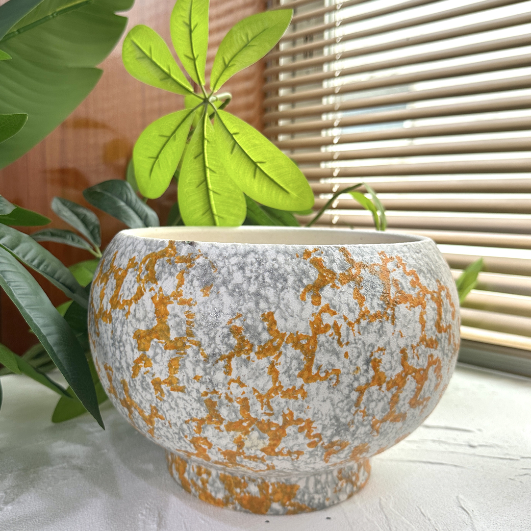 C224高18口22简约北欧风透气花盆适合蝴蝶兰多肉室内外绿植花卉