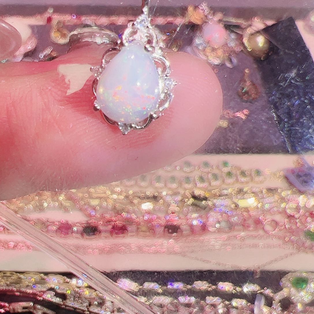 欧泊欧泊吊坠银S925镶嵌