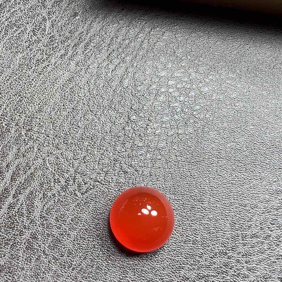 南红玛瑙戒面未镶嵌小**陵