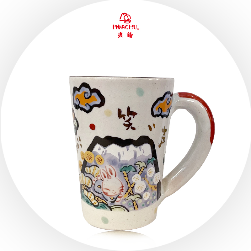【厨房焕新】日本进口夕立窑手绘大马克杯