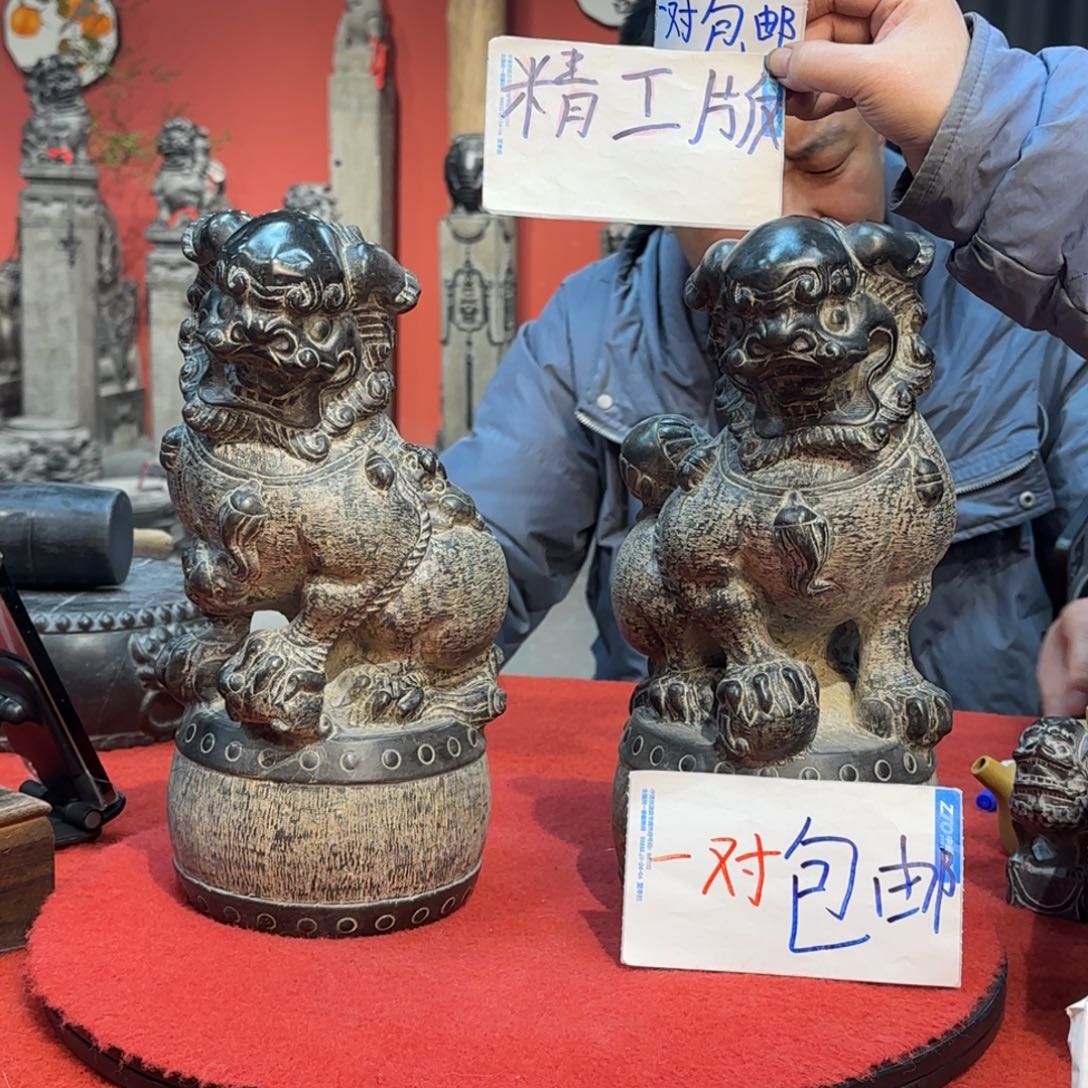 富***厂石材天然青石石雕圆青石