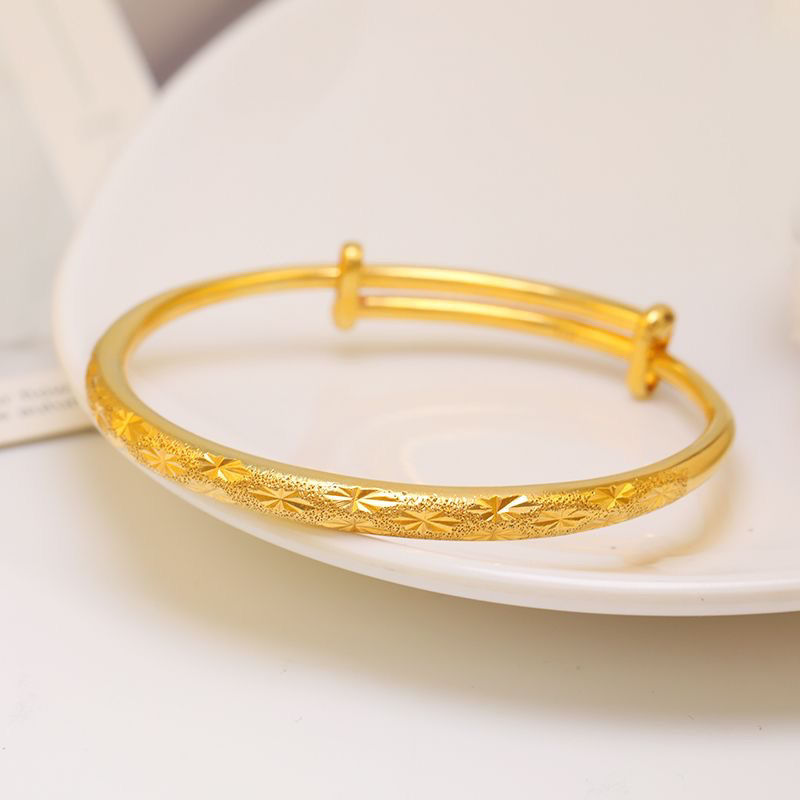 合金手镯 （满天星窄面推拉款）精美简约可调节百搭精致素款