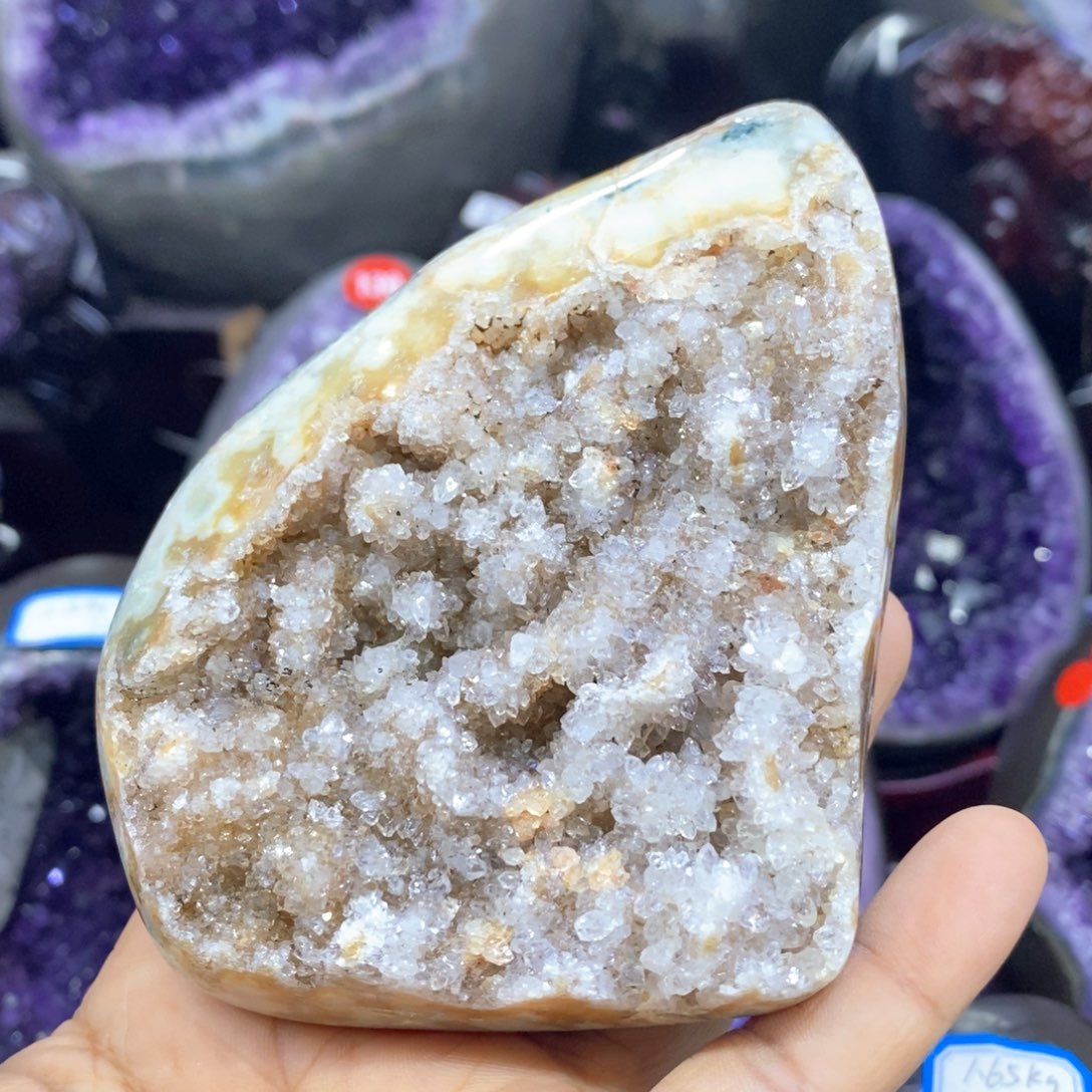 紫晶摆件未镶嵌小小