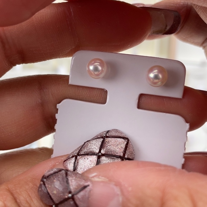 海水珍珠耳饰18K金镶嵌