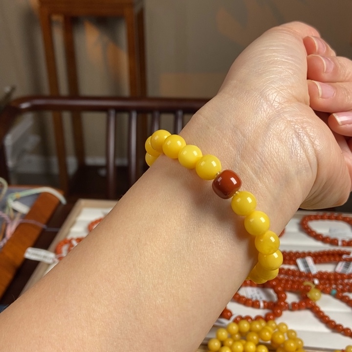 琥珀手链未镶嵌蜜蜡手串9