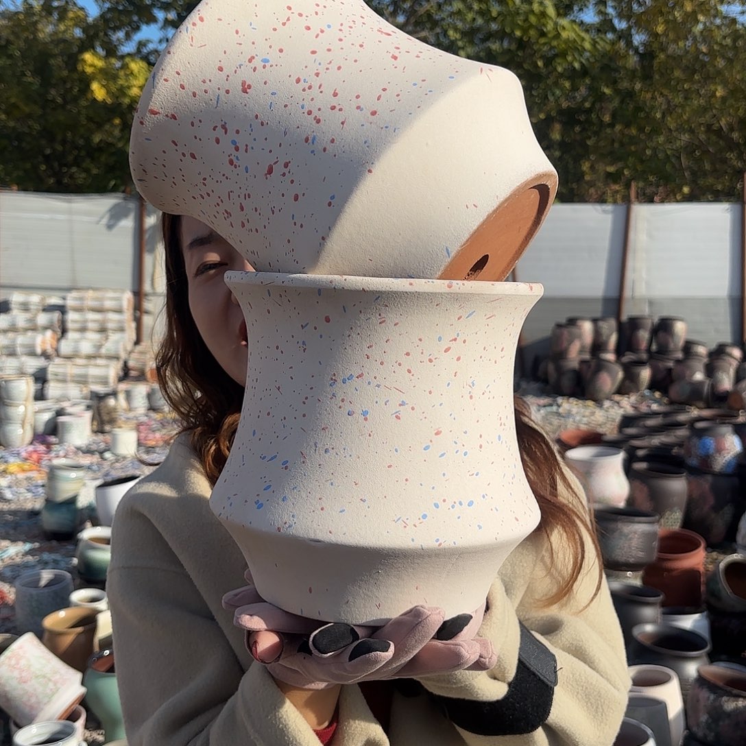 口径20高度20两个粉蛮腰