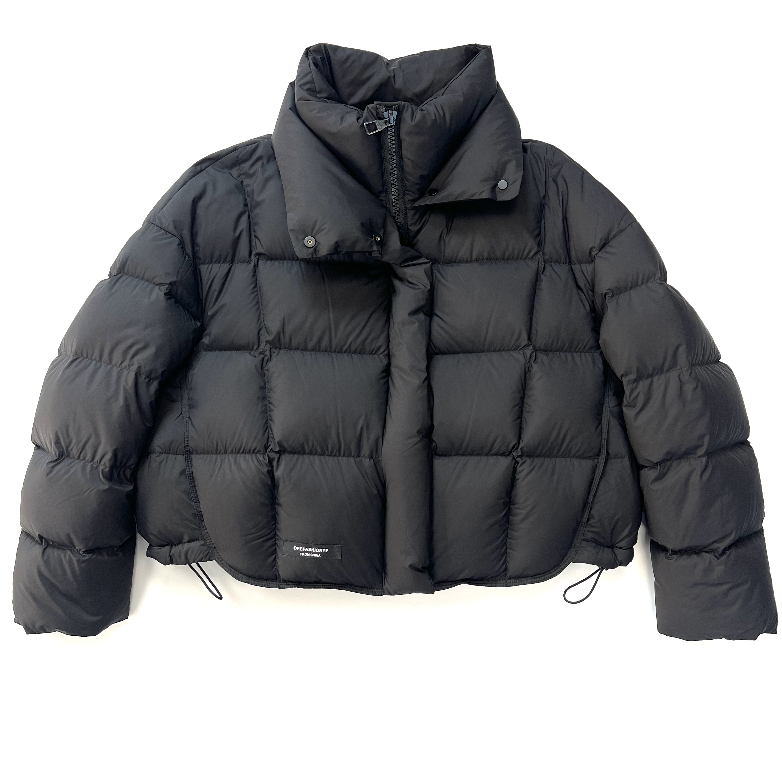 冬季短款双立领羽绒服极简百搭