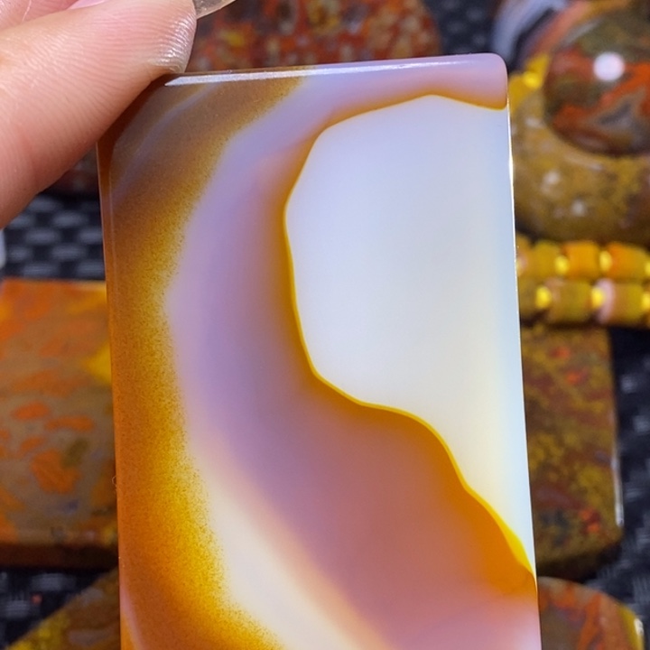 玛瑙/玉髓颈饰足银镀金镶嵌