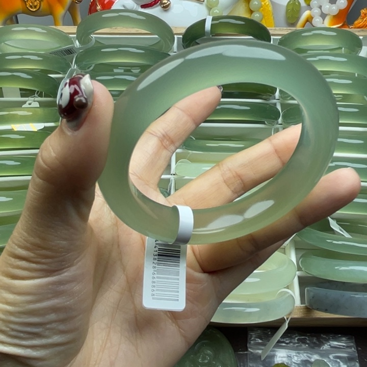 光***丈岫玉未镶嵌手镯岫玉