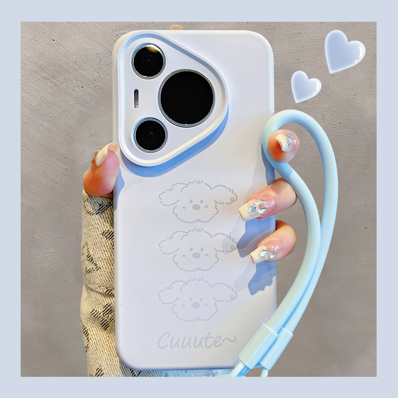 适用华为pura80pro+手机壳Ultra可爱三只狗狗液态硅胶pura70pro