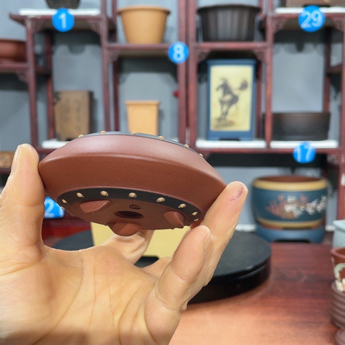 【闪购商品】紫砂花盆娇****)紫砂花盆