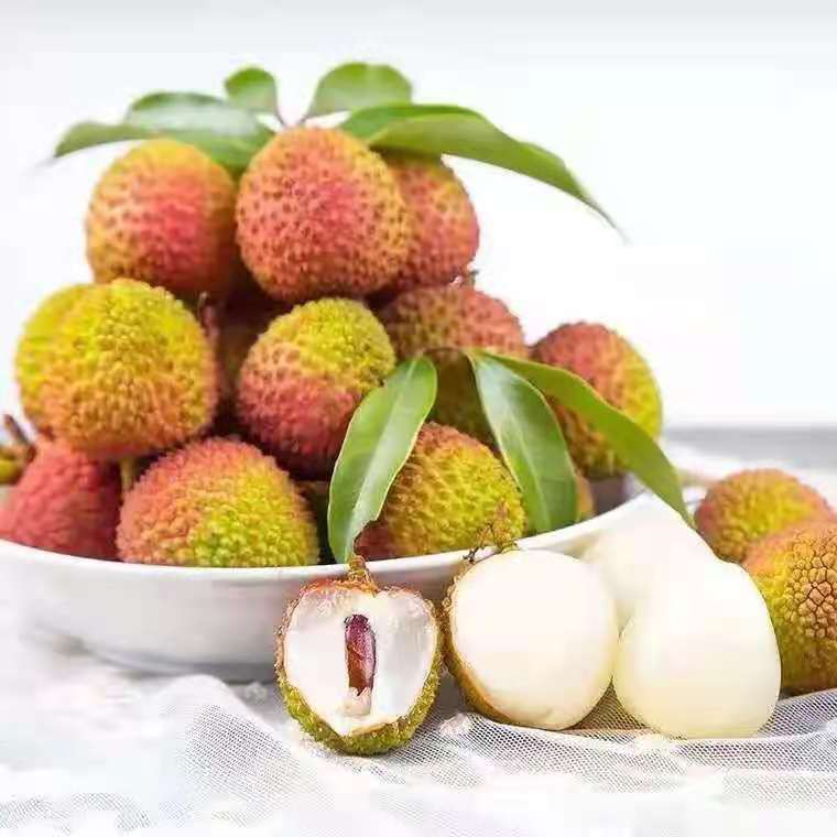 【次日达】新鲜现摘海南妃子笑荔枝肉厚核小带箱3斤/5斤多仓发货海南省荔枝同城送荔枝同城送