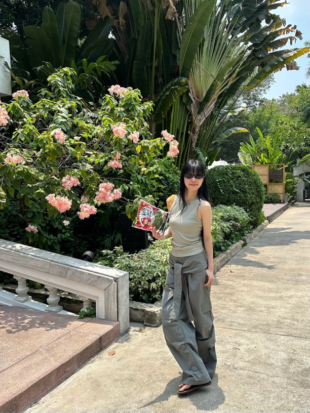 DBAIII 美式复古时髦街头感透气休闲工装裤气质显瘦休闲裤