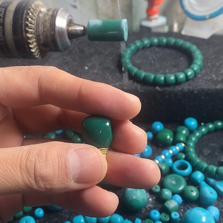 自***。石英石非金属老油绿卡12三通一个