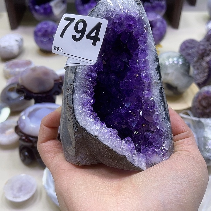 紫晶摆件未镶嵌摆件794