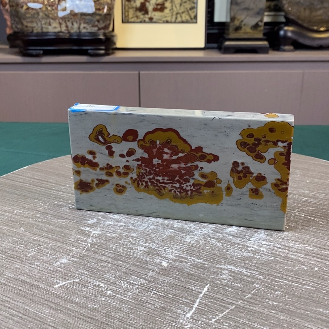 石材广西国画石草花石