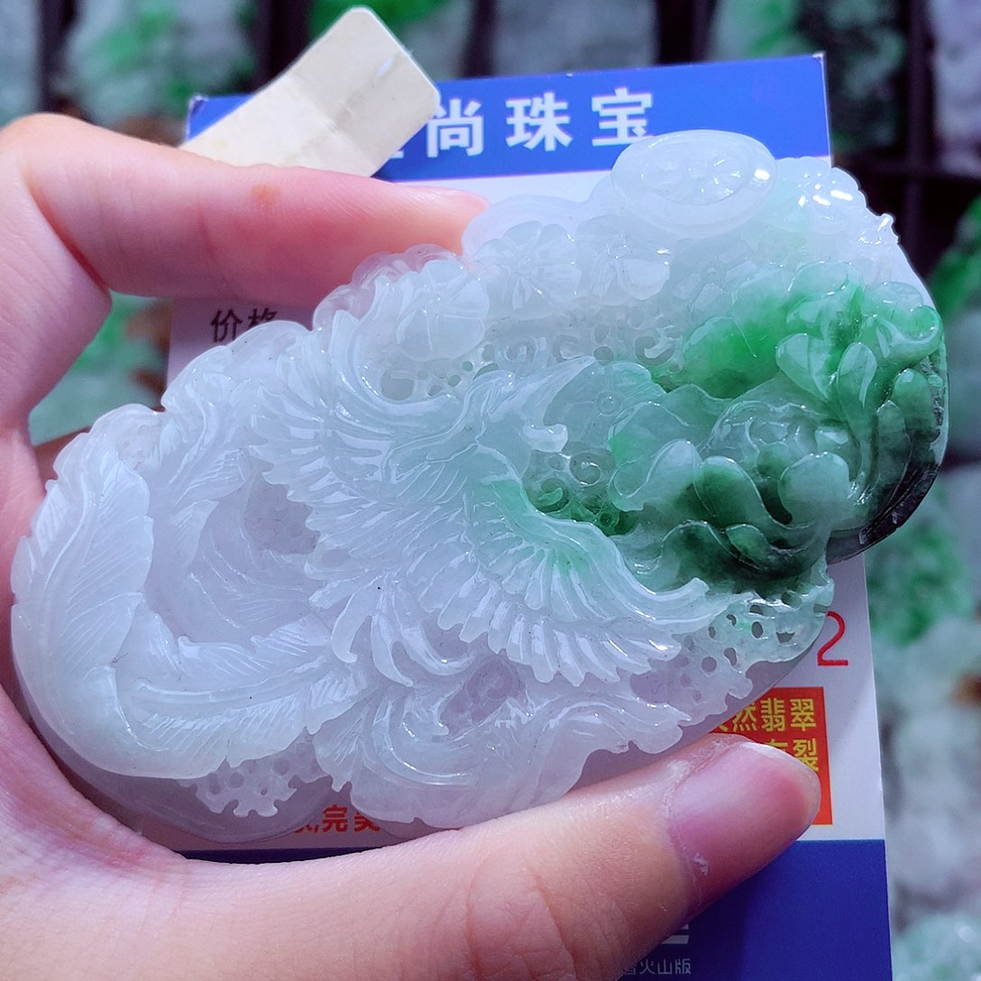 翡翠未镶嵌颈饰天然