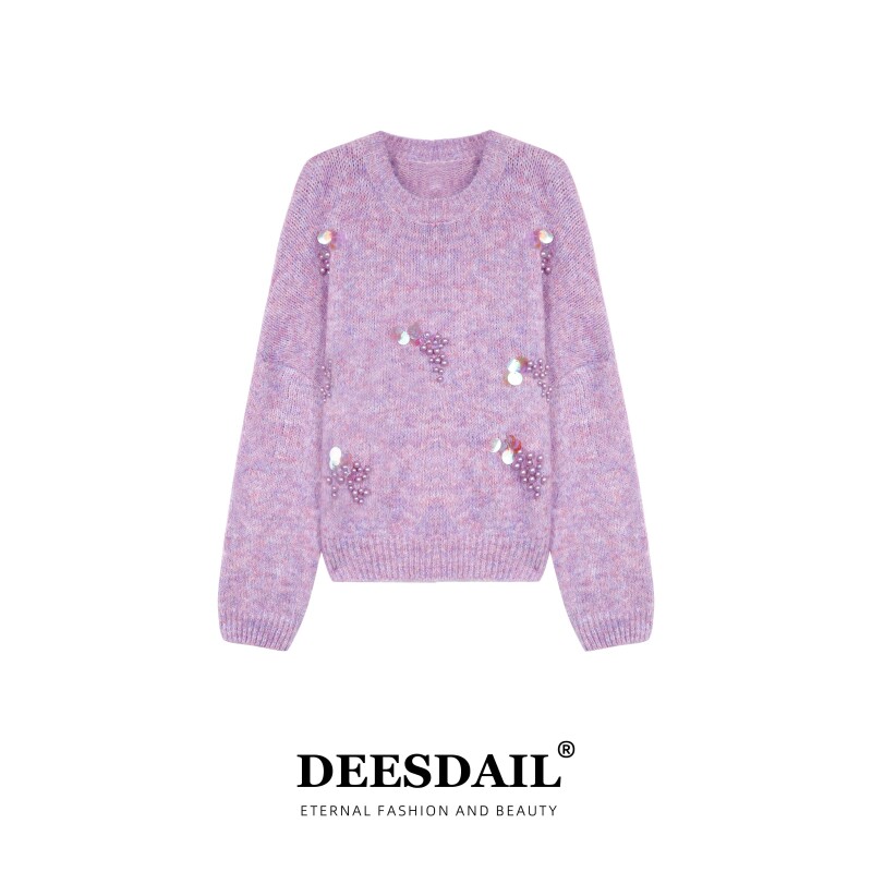 【341】DEESDAIL秋冬长袖上衣显瘦小众知性女装毛衣A270