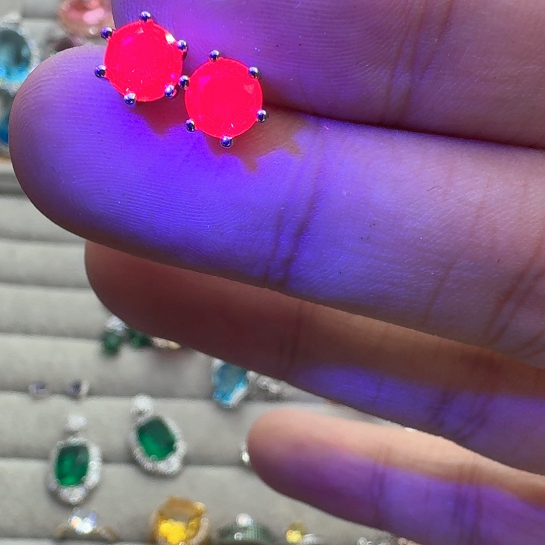 绿水晶戒指银S925镶嵌