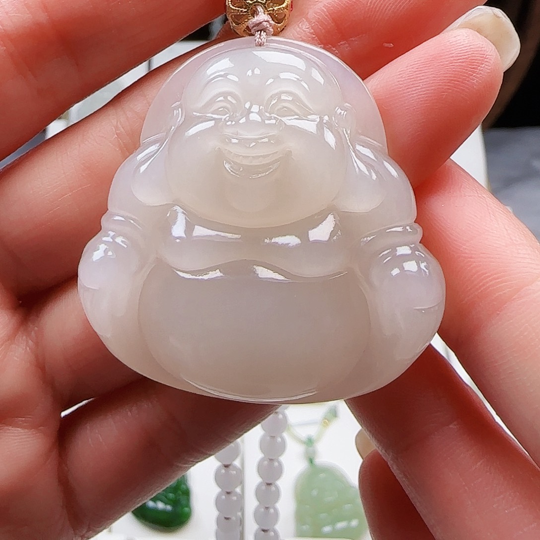 和田玉18K金镶嵌颈饰