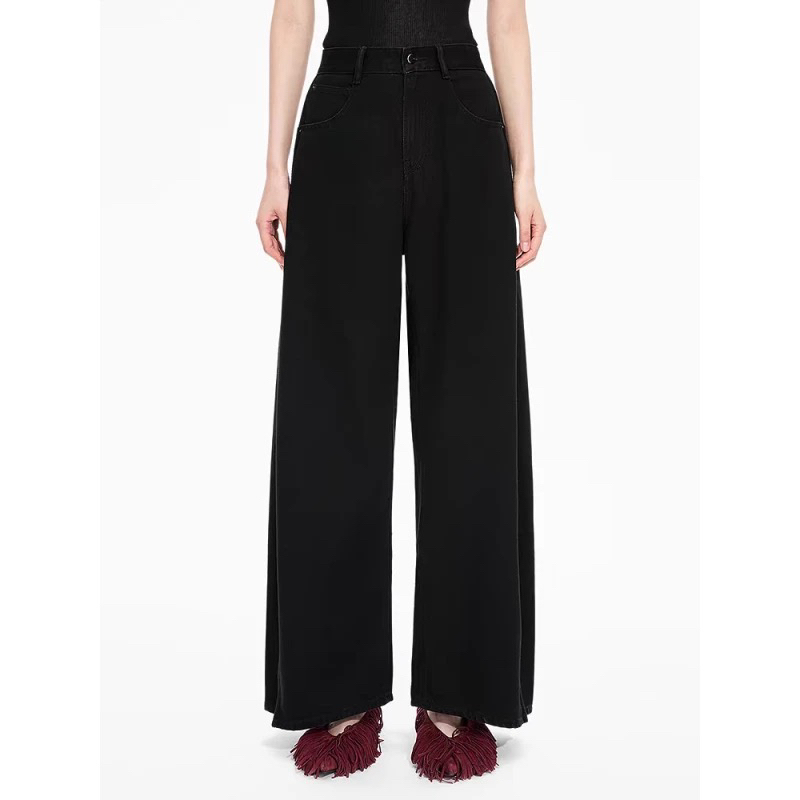 2168【商场同款】江南25冬加绒牛仔香蕉裤立体剪裁弯刀裤