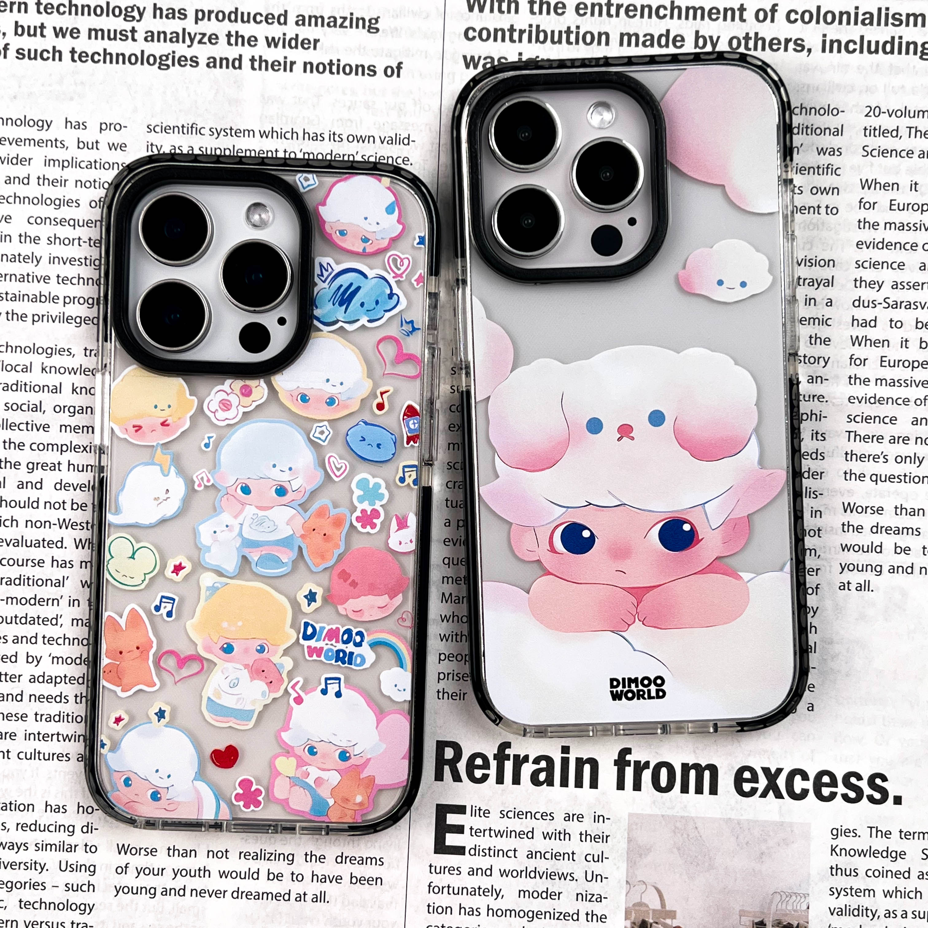 DIMOO小男孩梦幻潮玩透明磁吸13/14/15/16promax适用苹果手机壳