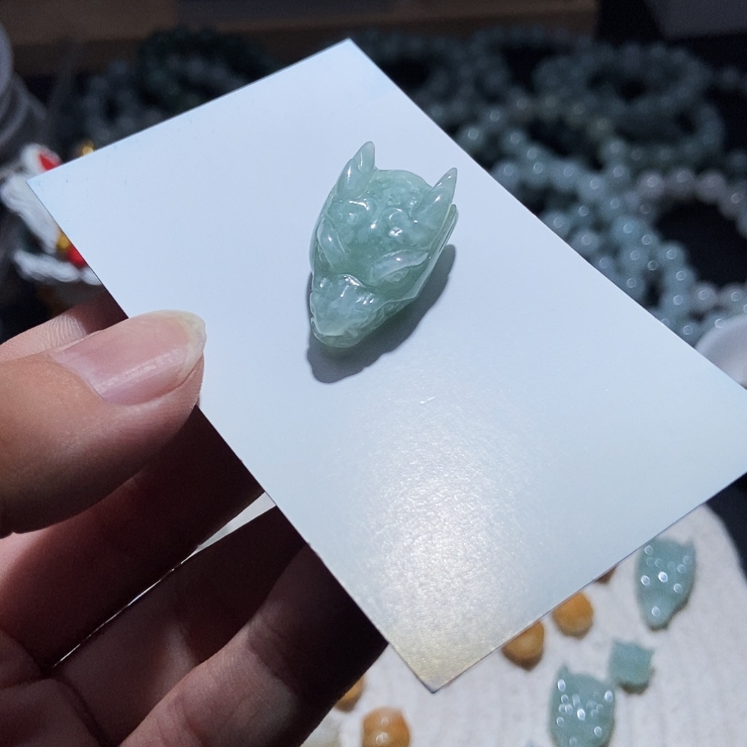 未镶嵌挂件翡翠龙头