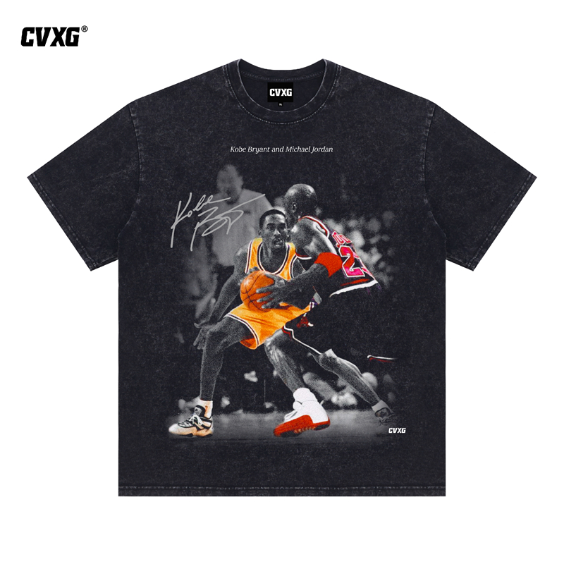 CVXG美式商店（乔科对线）美式重磅纯棉球星T恤上衣篮球康利直喷