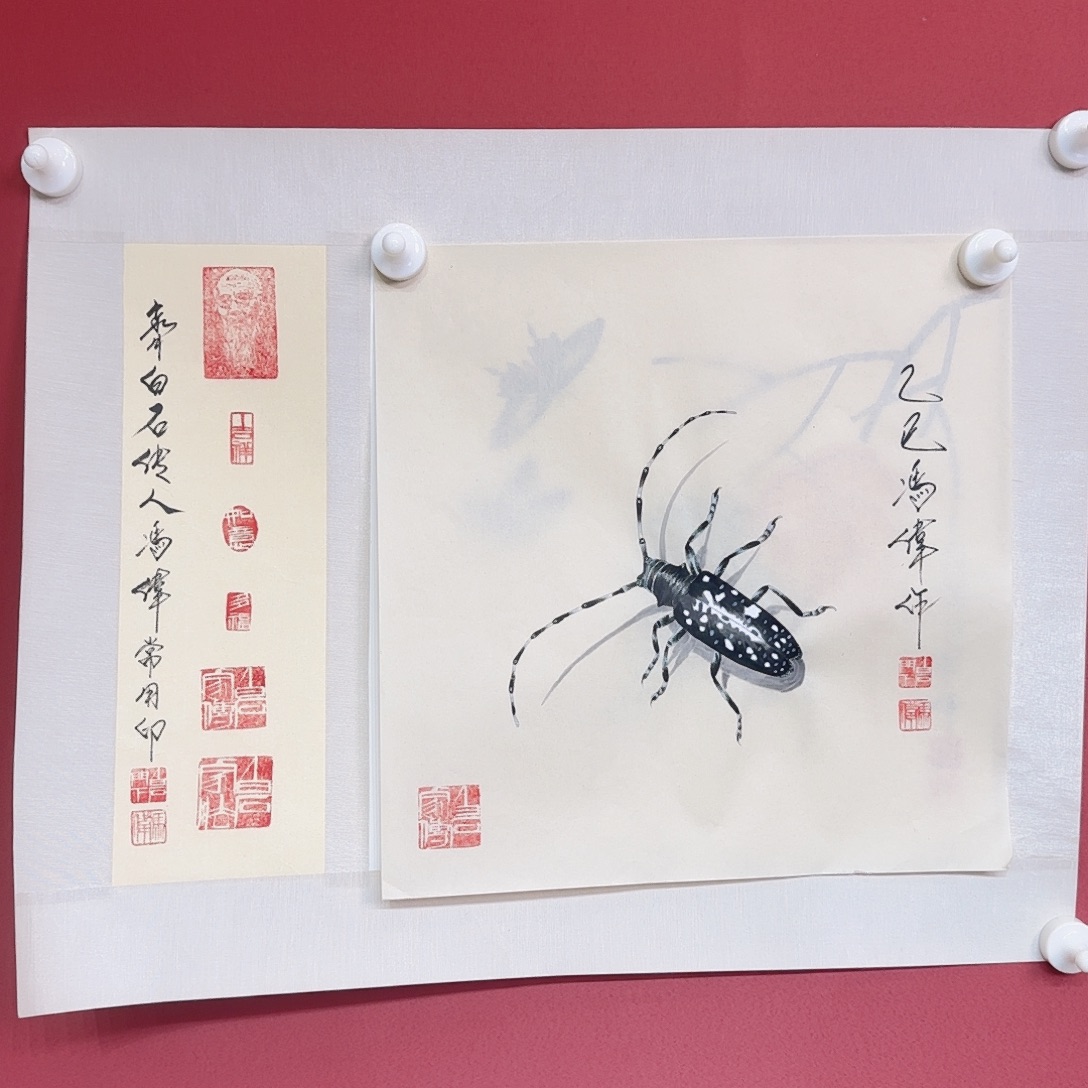 国画冯伟老师手绘作品 