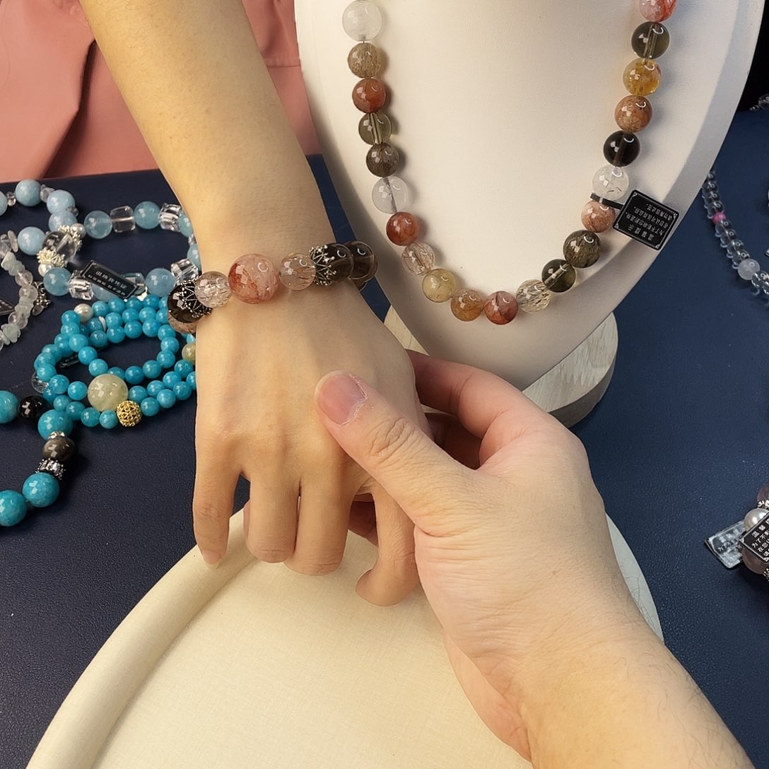 水晶银S925镶嵌手链