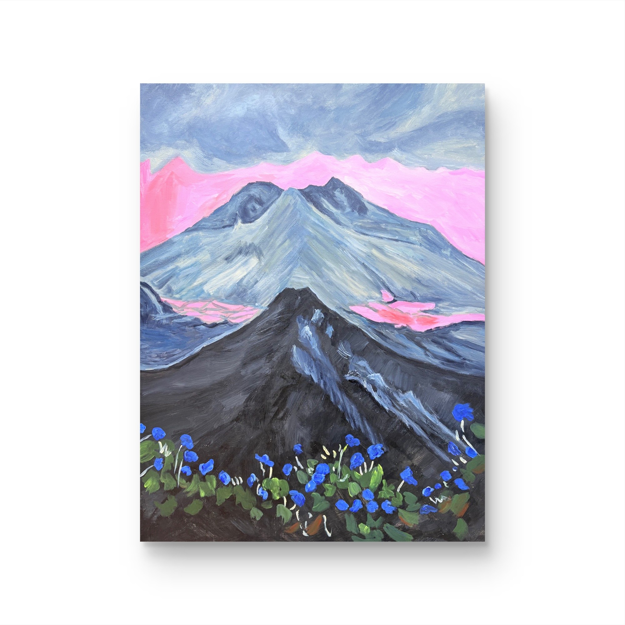 【火山挚恋】“60*80” No.836纯手绘挂画