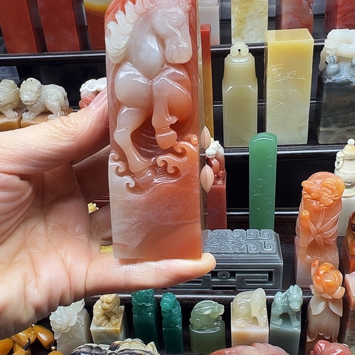 寿山石印石寿山石手工雕刻