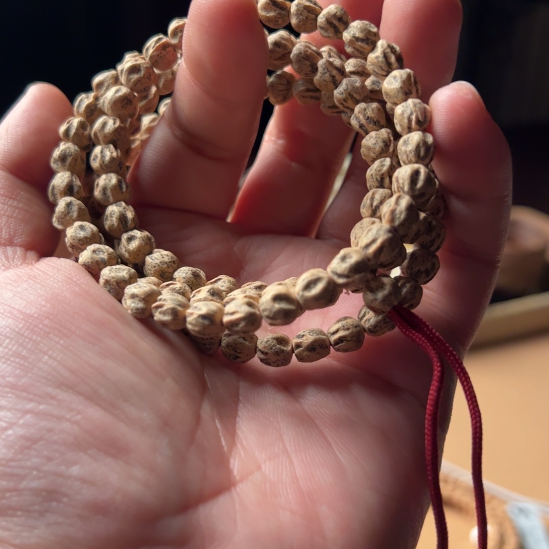 柏香籽/百香籽手串白*、SJ234