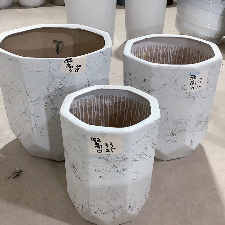 【闪购商品】高温陶瓷花盆默认瑕疵